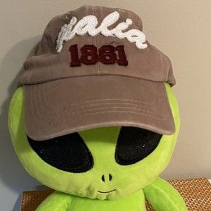 Khaki baseball hat with Italia 1861 on the front, 100% cotton, Made in China